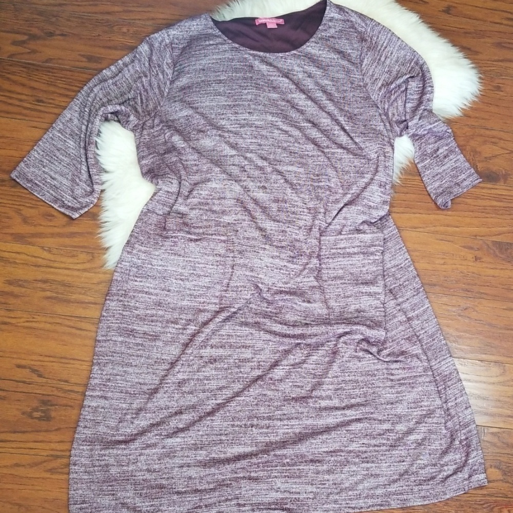 Woman Within Maroon Dress